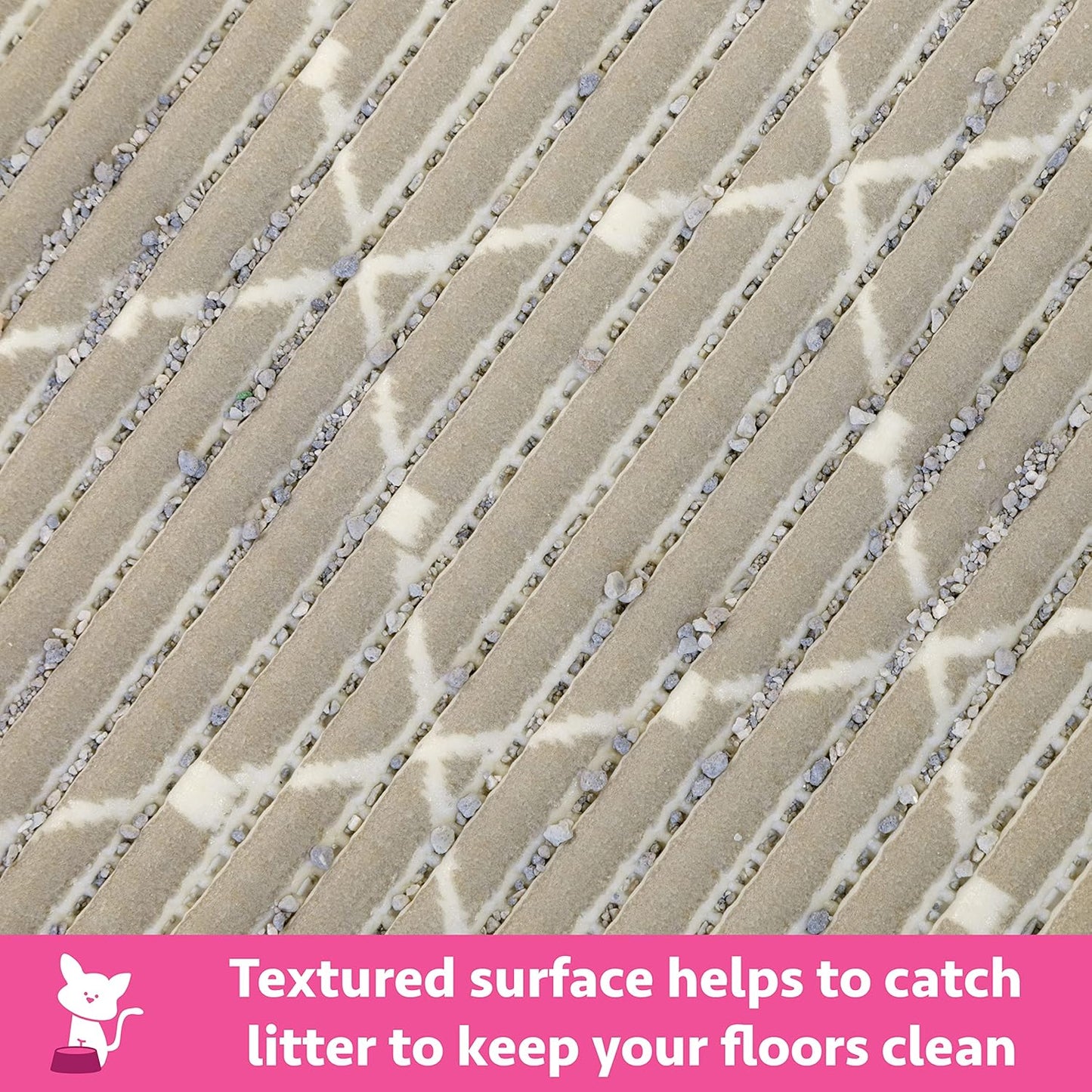 Corrugated Cat Scratch Pad with Non-Stick Litter Scoop, Litter Mats, and Litter Box Kit - Model CM-10311