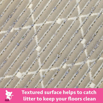 Corrugated Cat Scratch Pad with Non-Stick Litter Scoop, Litter Mats, and Litter Box Kit - Model CM-10311