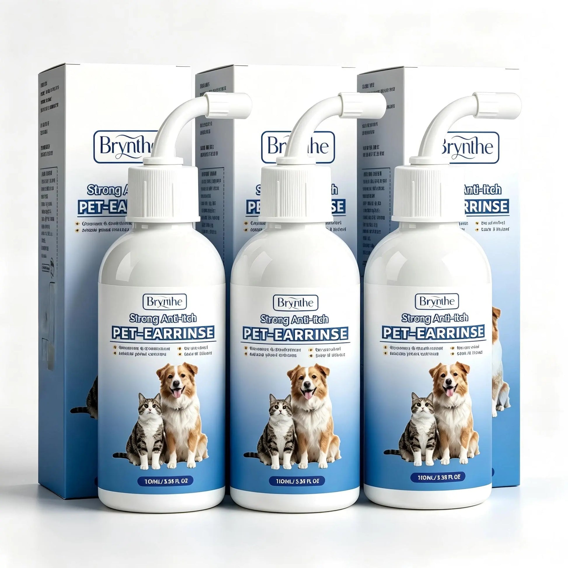Gentle Pet Ear Wash | Odor-Free Cleaning for Dogs & Cats